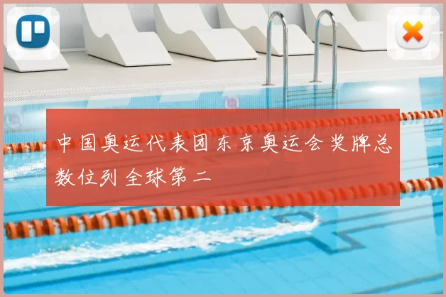 中国奥运代表团东京奥运会奖牌总数位列全球第二