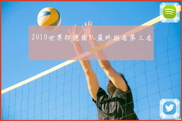 2010世界杯德国队最终排名第三名